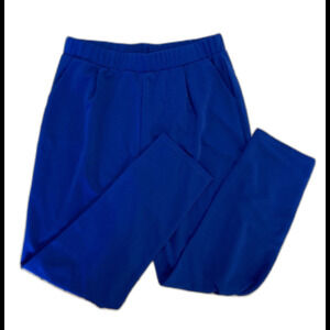 Classy Royal Blue Women’s Dress Pants w/ pleats & pockets Silky feel fabric XXL‎